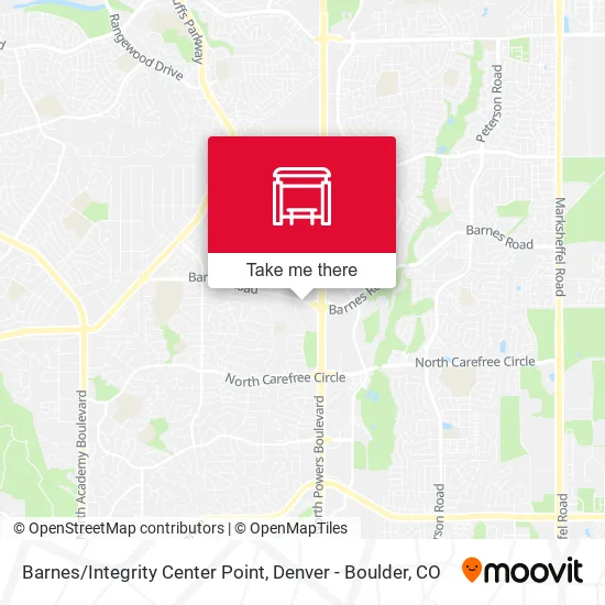 Barnes/Integrity Center Point map