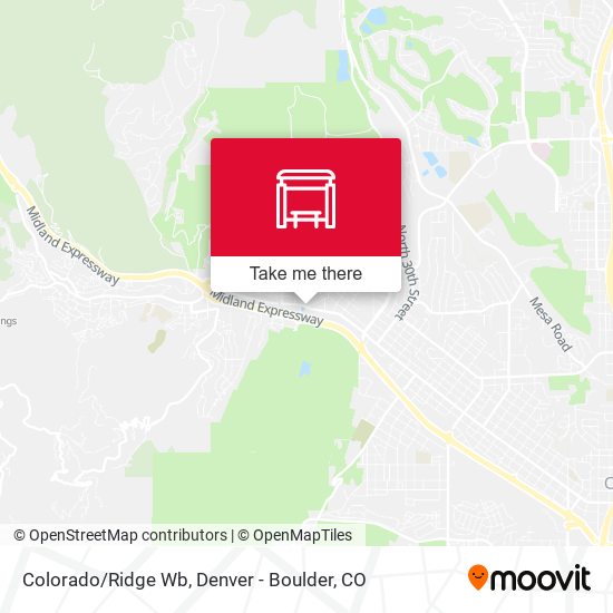 Colorado/Ridge Wb map