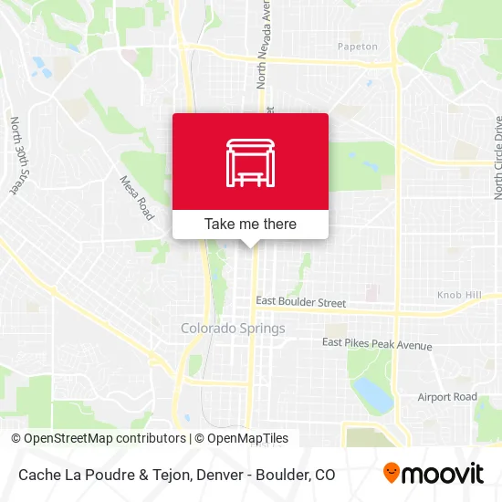 Cache La Poudre & Tejon map