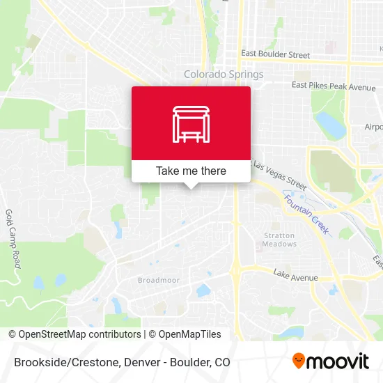 Brookside/Crestone map