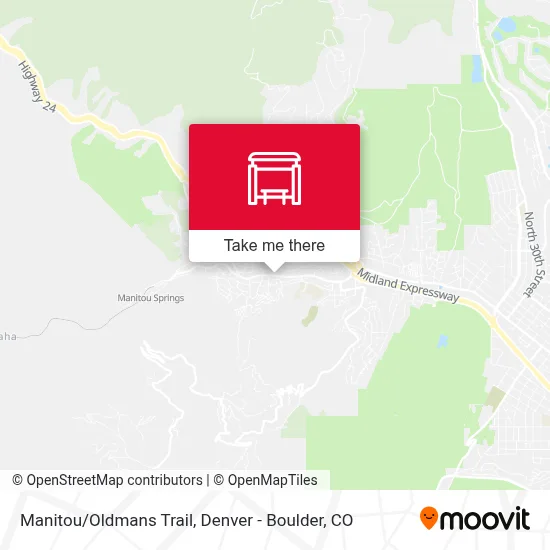 Manitou/Oldmans Trail map