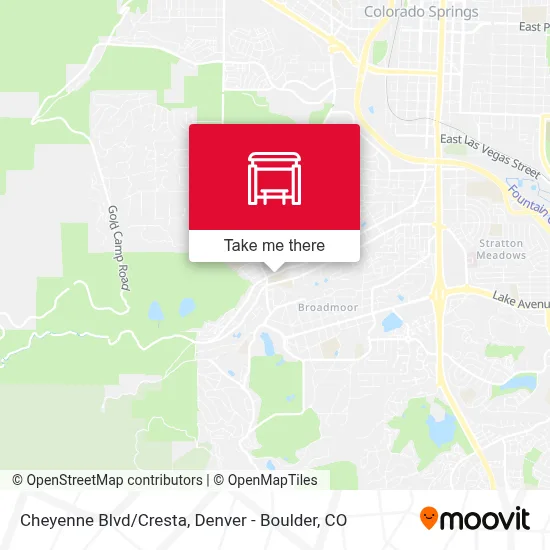 Cheyenne Blvd/Cresta map