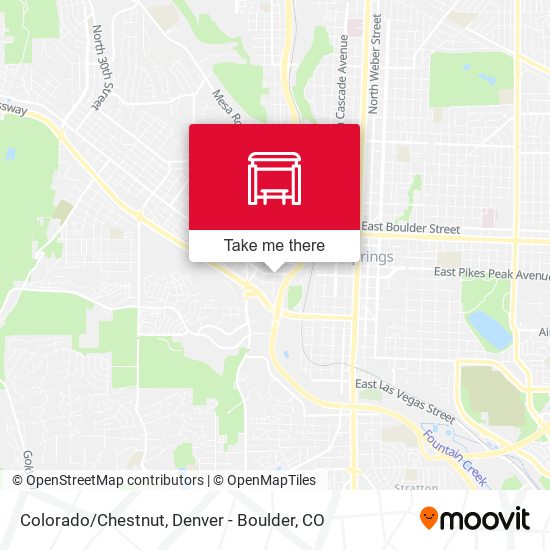 Colorado/Chestnut map