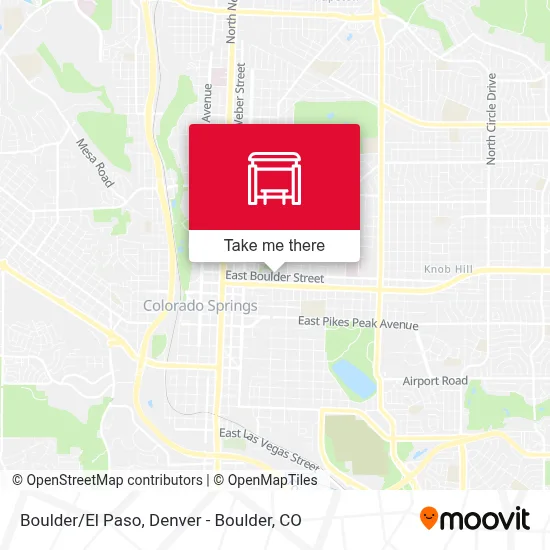 Boulder/El Paso map