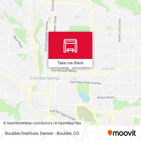Boulder/Institute map