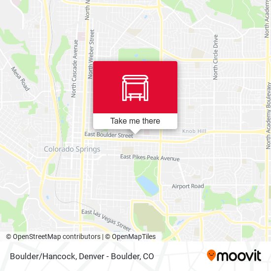 Boulder/Hancock map
