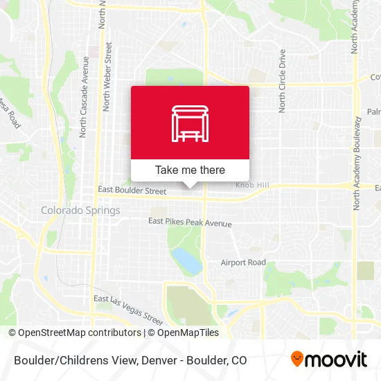 Boulder/Childrens View map