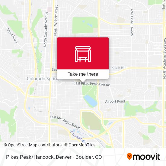 Pikes Peak/Hancock map