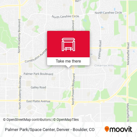 Palmer Park/Space Center map