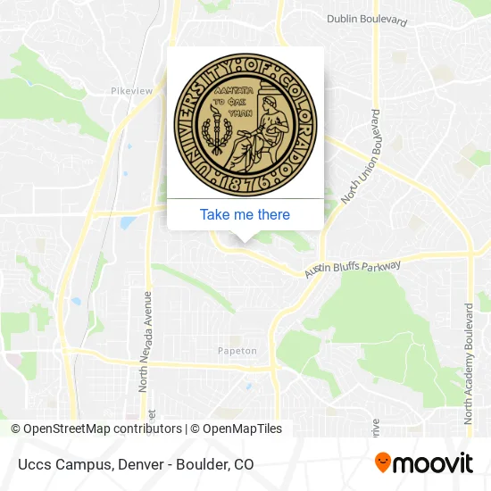 Uccs Campus map
