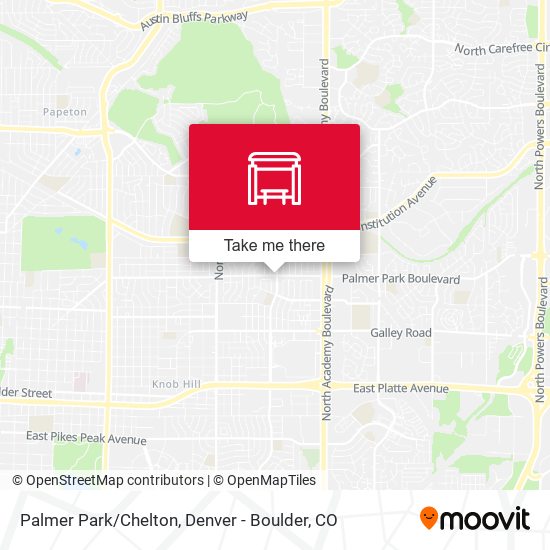 Palmer Park/Chelton map