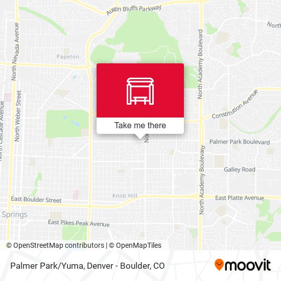 Palmer Park/Yuma map
