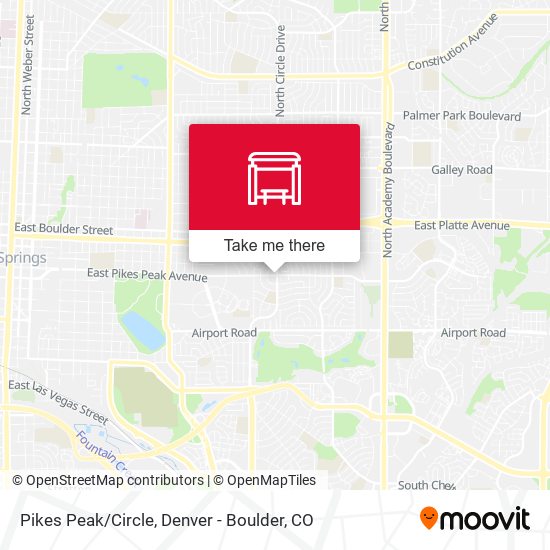 Pikes Peak/Circle map