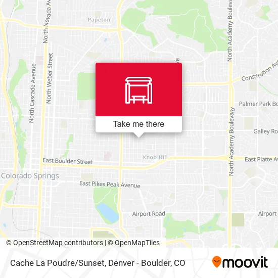 Cache La Poudre/Sunset map