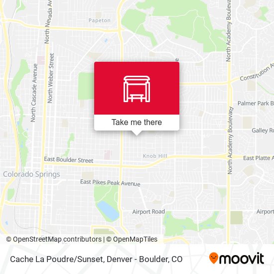 Cache La Poudre/Sunset map