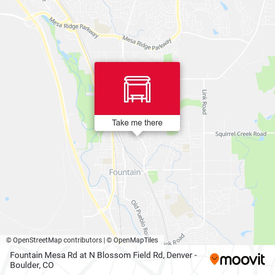 Fountain Mesa Rd at N Blossom Field Rd map
