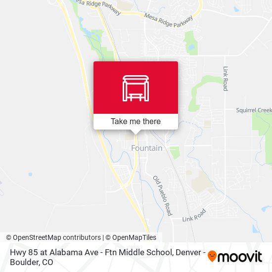 Hwy 85 at Alabama Ave - Ftn Middle School map