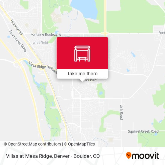 Villas at Mesa Ridge map