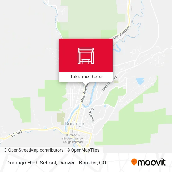 Durango High School map
