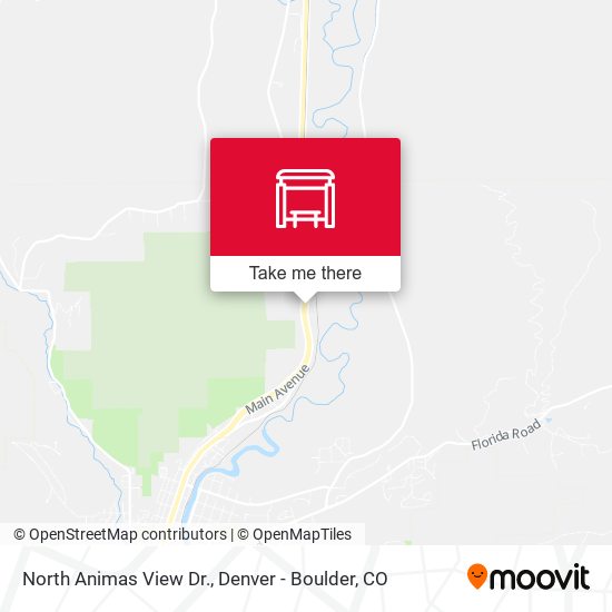 North Animas View Dr. map