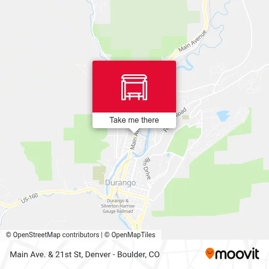 Main Ave. & 21st St map