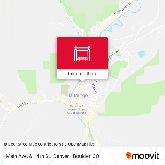 Main Ave. & 14th St. map