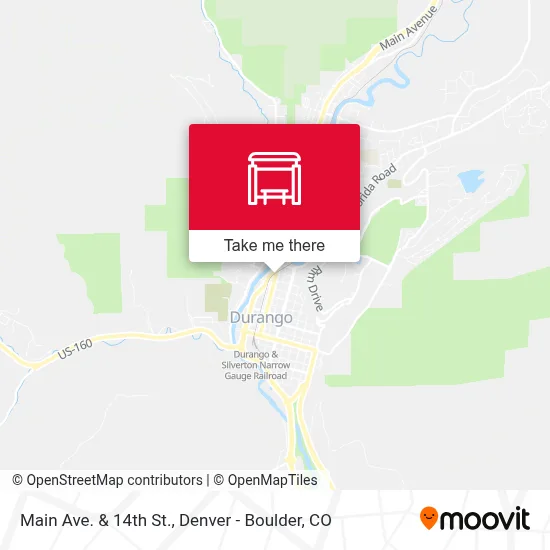 Main Ave. & 14th St. map