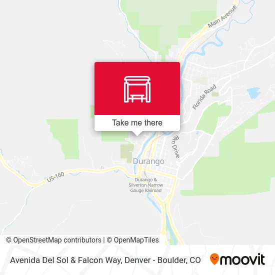 Avenida Del Sol & Falcon Way map