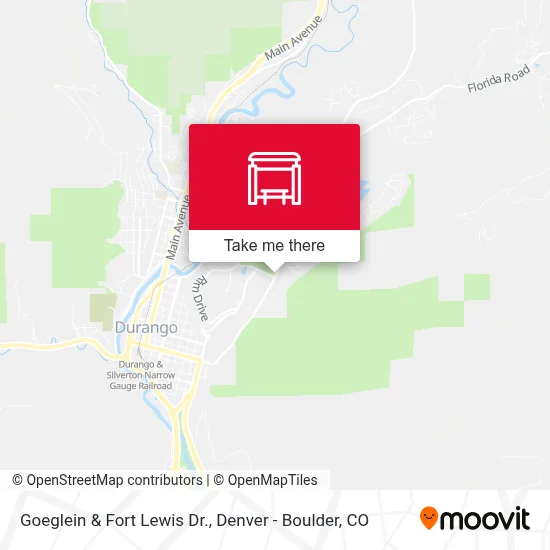 Goeglein & Fort Lewis Dr. map