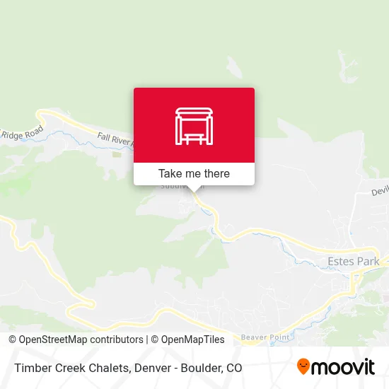 Timber Creek Chalets map