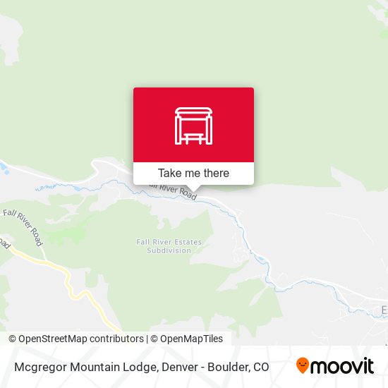 Mcgregor Mountain Lodge map
