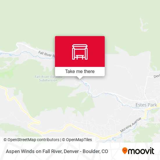 Aspen Winds on Fall River map