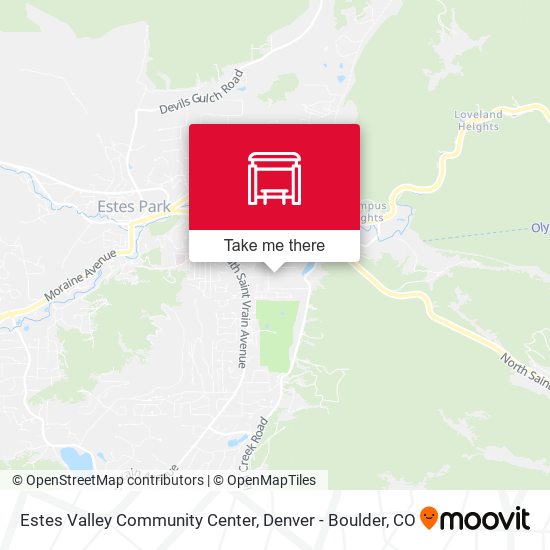 Estes Valley Community Center map