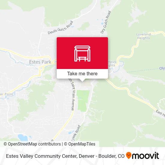 Estes Valley Community Center map