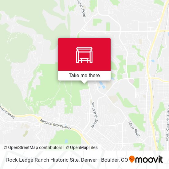 Rock Ledge Ranch Historic Site map