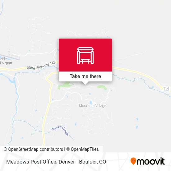 Meadows Post Office map