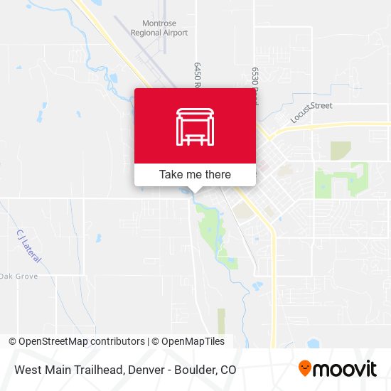 West Main Trailhead map