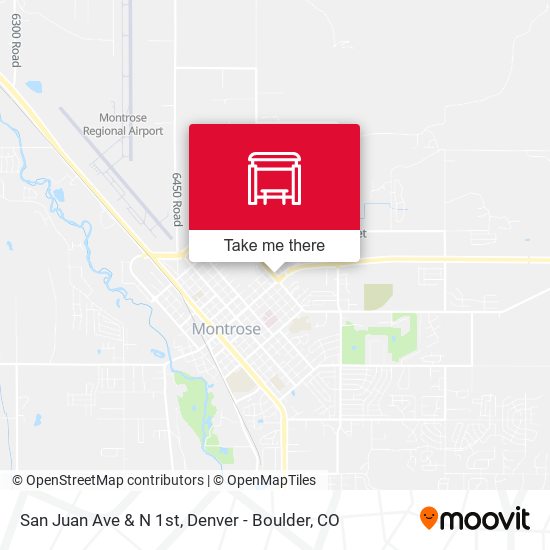 San Juan Ave & N 1st map