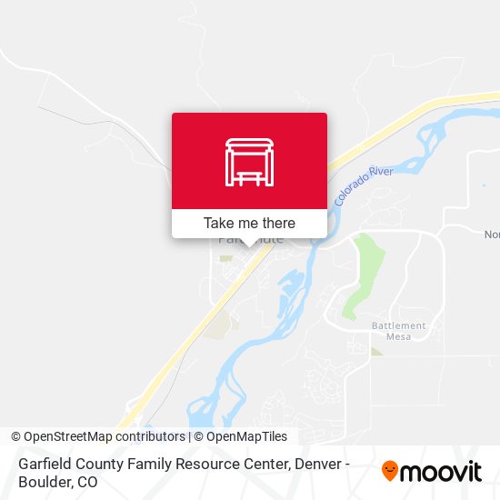 Garfield County Family Resource Center map