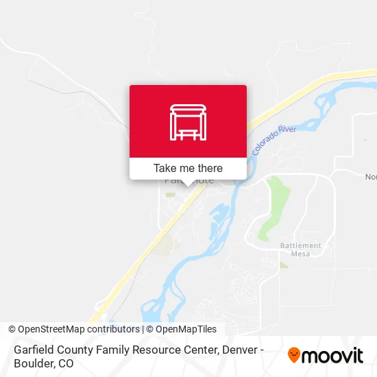 Garfield County Family Resource Center map