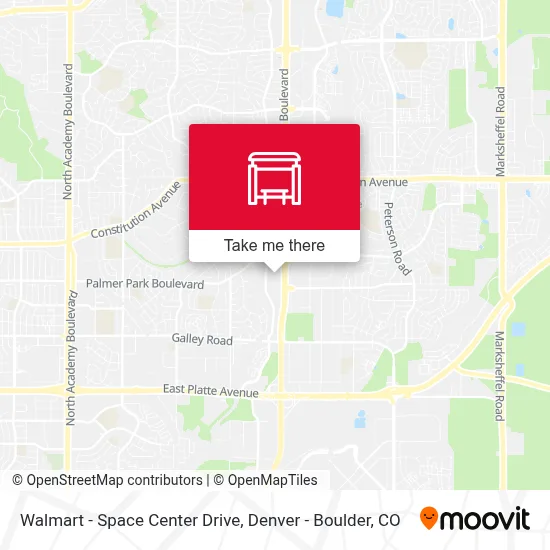 Walmart - Space Center Drive map