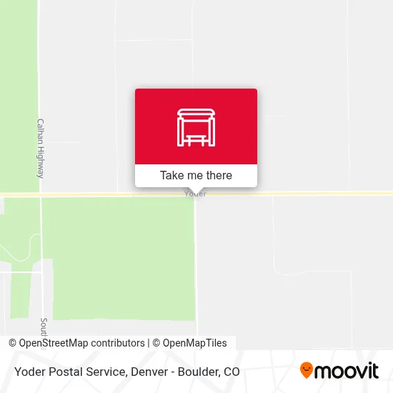 Yoder Postal Service map