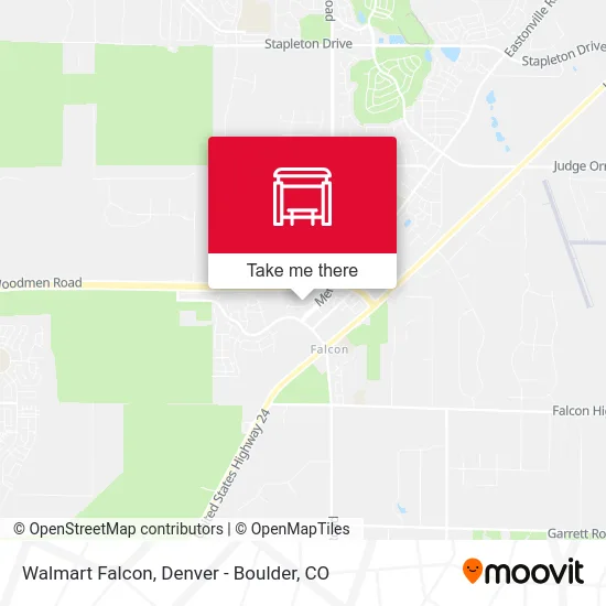 Walmart Falcon map
