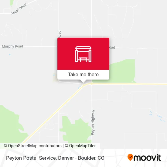 Peyton Postal Service map