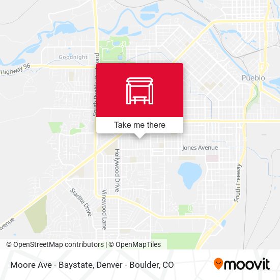 Moore Ave -  Baystate map