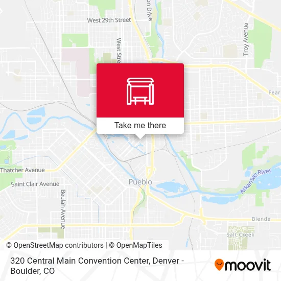 320 Central Main Convention Center map