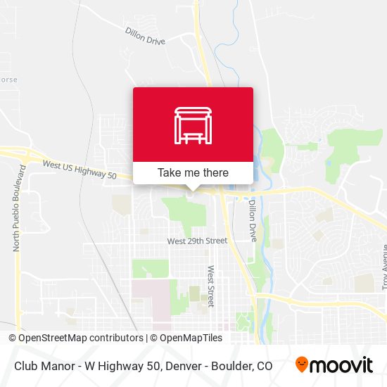 Club Manor - W Highway 50 map