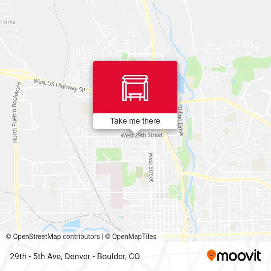 29th - 5th Ave map