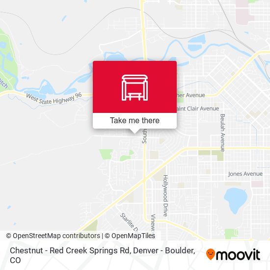 Chestnut - Red Creek Springs Rd map