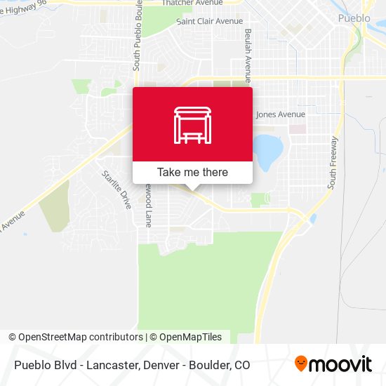 Pueblo Blvd - Lancaster map